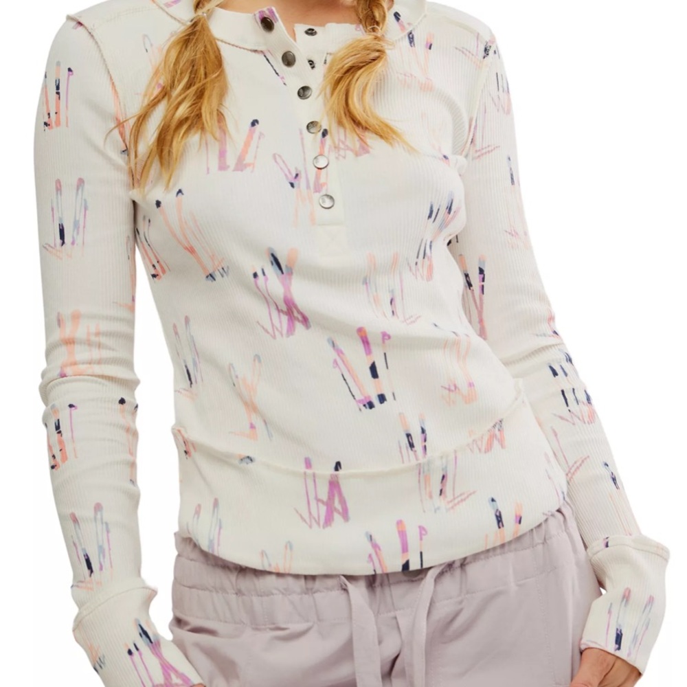 Free People Ski Base Layer Thermal Top NWT